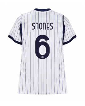 Inter Milan John Stones #6 Maglia Gara Trasferta Repliche 2026-27 Donna Maniche Corte